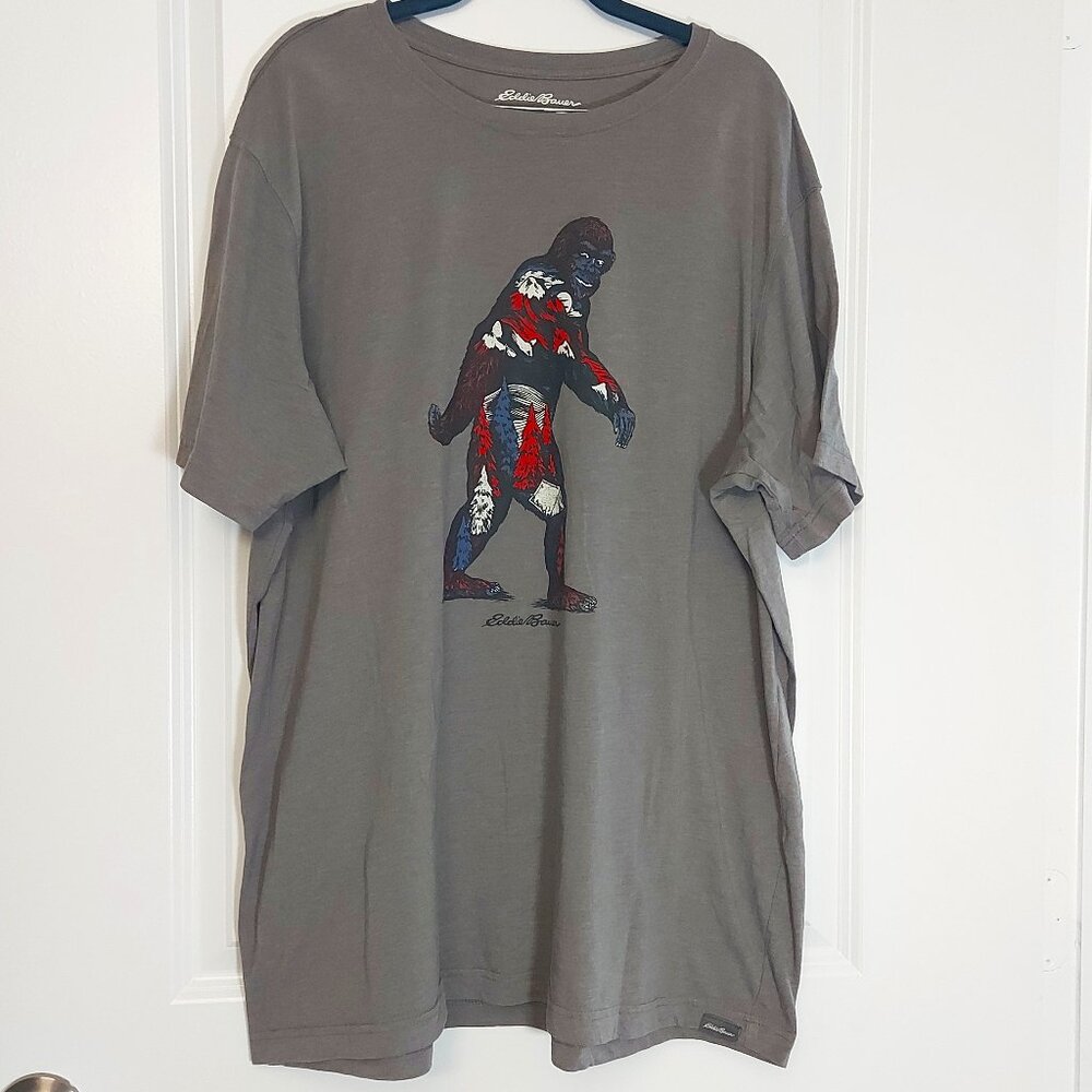 Gray Eddie Bauer Sasquatch tee